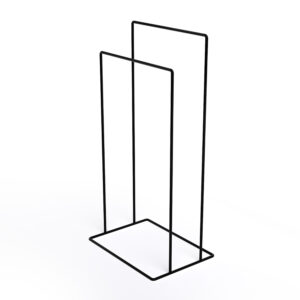 Metaliczny Pluton AVRO stojak na ręczniki wolnostojący czarny 5903314360196