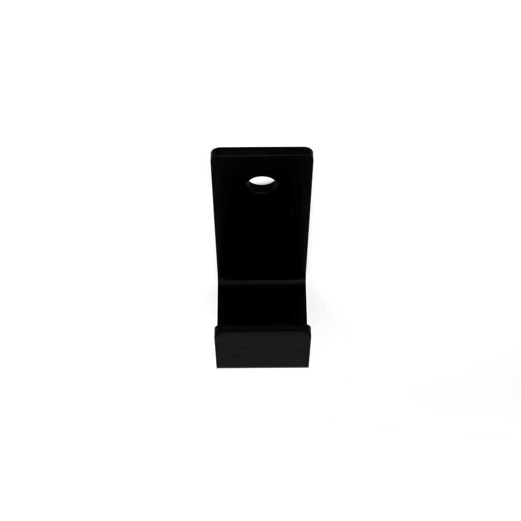 Metaliczny Pluton DROX haczyk na ręcznik na montaż stal ocynkowana czarny 5905280307991