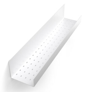 Metaliczny Pluton FOBOS półka łazienkowa samoprzylepna matowa 60cm biała 5905280307748