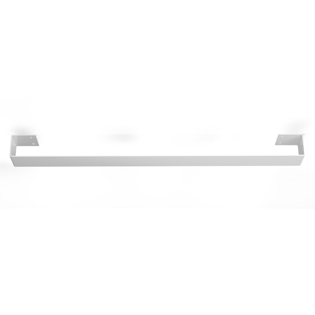 Metaliczny Pluton LEO wieszak na ręczniki ścienny aluminiowy 60cm biały 5905280307472