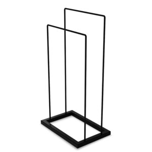 Metaliczny Pluton LUVRO stojak na ręczniki wolnostojący czarny 5903314360219