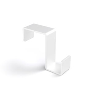 Metaliczny Pluton MOKO haczyk łazienkowy na ręczniki na kaloryfer pojedynczy biały 5903314360042