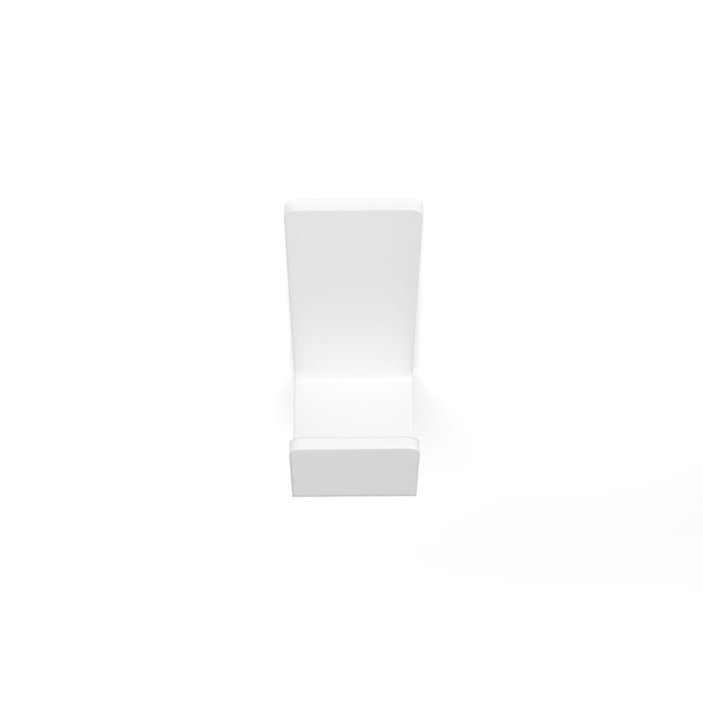 Metaliczny Pluton NEXO haczyk na ręczniki stal ocynkowana samoprzylepny biały 5903314360059