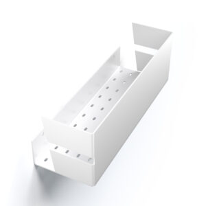 Metaliczny Pluton NIX półka łazienkowa 30cm wisząca biała matowa 5905280307014