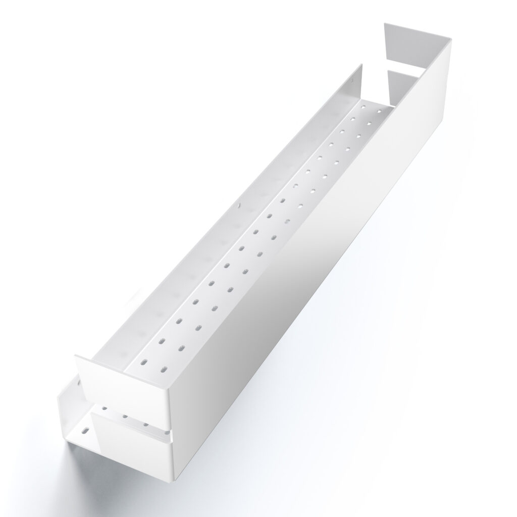 Metaliczny Pluton NIX półka łazienkowa 60cm ścienna biały mat 5905280307113