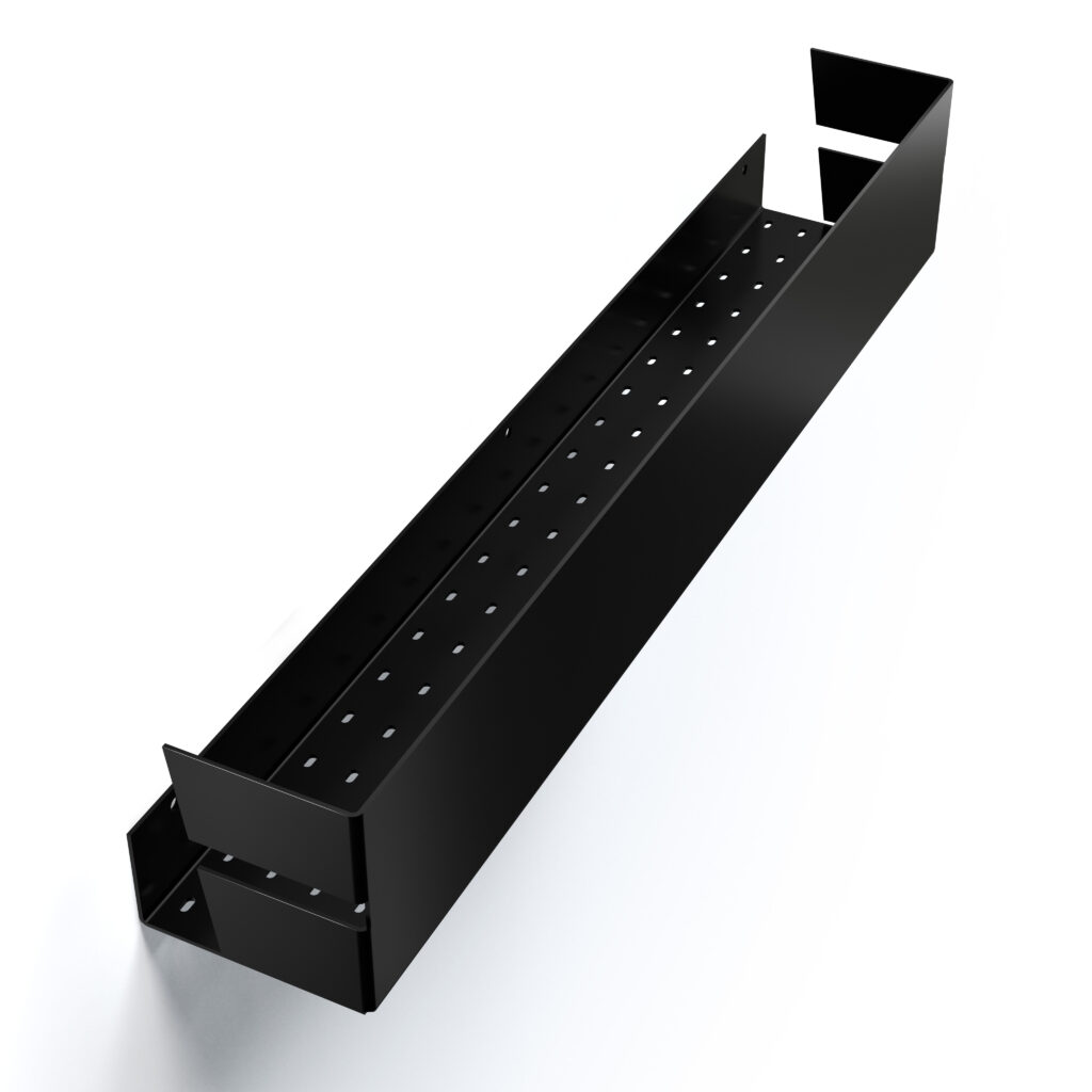 Metaliczny Pluton NIX półka łazienkowa 60cm ścienna czarny mat 5905280307090