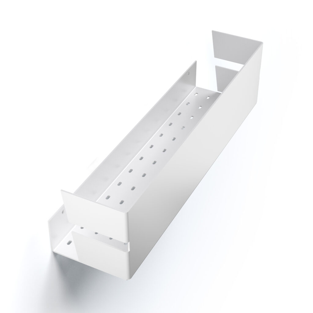 Metaliczny Pluton NIX półka łazienkowa ścienna 40cm biały mat 5905280307045