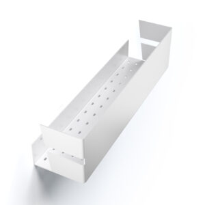 Metaliczny Pluton NIX półka łazienkowa ścienna 40cm biały mat 5905280307045