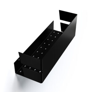 Metaliczny Pluton NIX półka łazienkowa wisząca 30cm czarna matowa 5905280307007