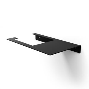 Metaliczny Pluton SORA uchwyt na papier toaletowy aluminiowy ścienny czarny lewy 5903314360134