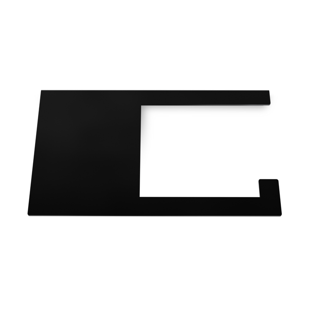 Metaliczny Pluton SORA uchwyt na papier toaletowy aluminiowy ścienny prawy czarny 5903314360158