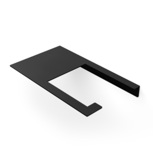 Metaliczny Pluton SORA uchwyt na papier toaletowy aluminiowy ścienny prawy czarny 5903314360158