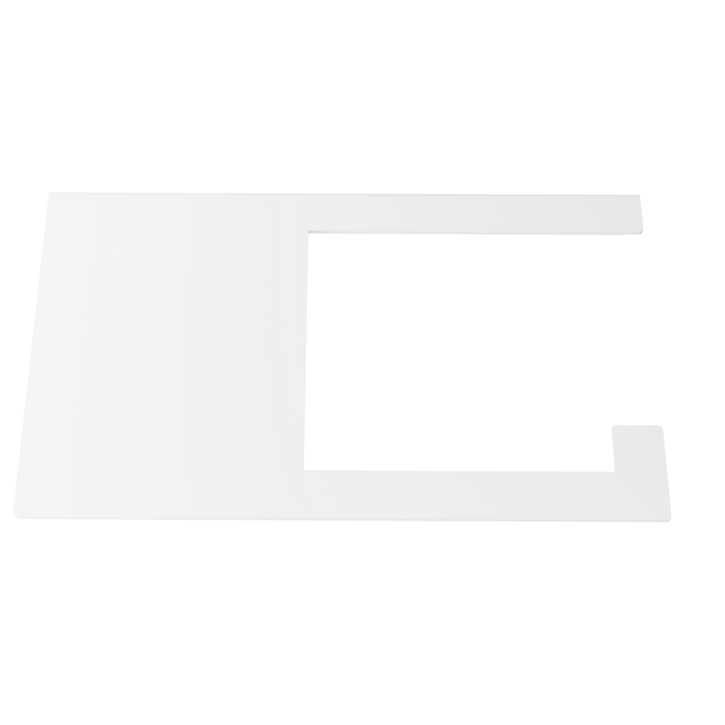 Metaliczny Pluton SORA uchwyt na papier toaletowy ścienny aluminiowy prawy biały 5903314360165