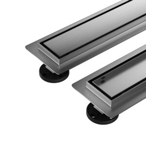 BALNEO Odpływ liniowy Duplex Next 2w1 Gun Metal 60 cm