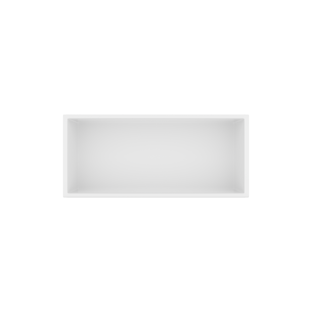 BALNEO WALL-BOX ONE White Półka wnękowa ze stali nierdzewnej biała 45x20x10 cm 5905591090193