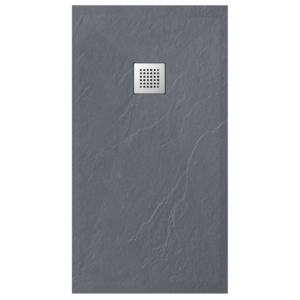 BALNEO Stone Tray – Brodzik kompozytowy „F” Ciemnoszary 90x140x2,5 STFDG9014025