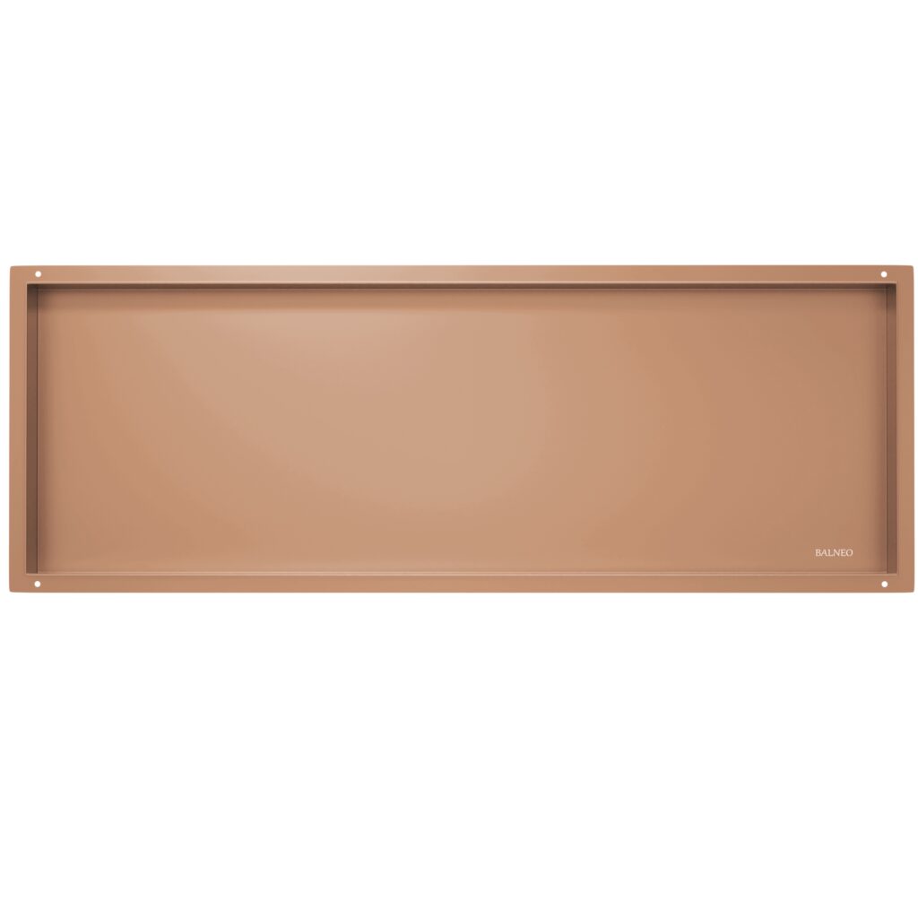 BALNEO WALL-BOX NO RIM – Półka wnękowa bezramkowa COPPER miedziana  90x30x10 cm 5905591098748