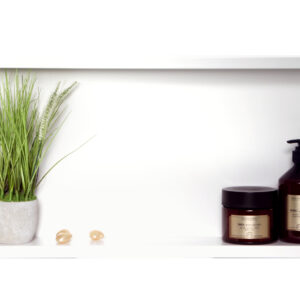 BALNEO WALL-BOX ONE White – Półka łazienkowa pojedyncza biała 60x30x7 cm 5903943983209