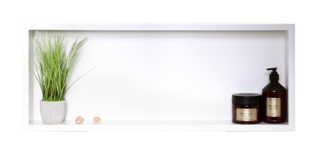 BALNEO WALL-BOX ONE White – Półka łazienkowa pojedyncza biała 90x30x10 cm 5903943983438