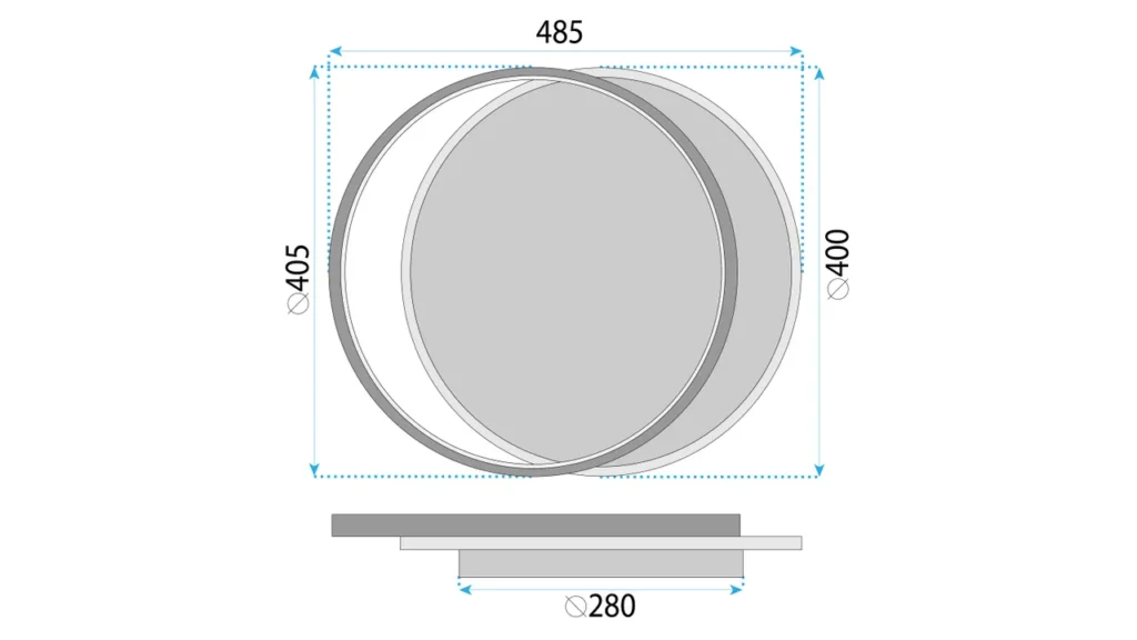 REA LAMPA LHJ082-W BLACK OSW-60040