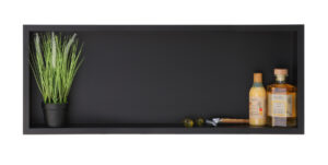 BALNEO WALL-BOX ONE Black – Półka pojedyncza czarna 90x30x10 cm 5903943983452