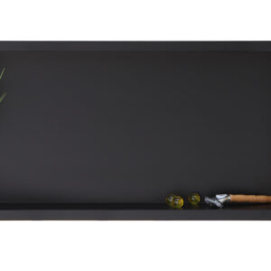 BALNEO WALL-BOX ONE Black – Półka pojedyncza czarna 90x30x10 cm 5903943983452