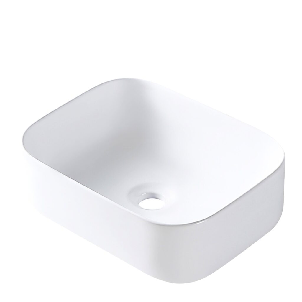 Balneo Umywalka nablatowa NATRA  40,5 x 30 cm  biała, ceramiczna I01020102-09