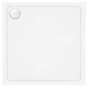 REA BRODZIK SAVOY WHITE 80x80x6cm + SYFON REA-K1906