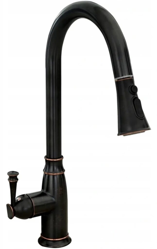 REA BATERIA KUCHENNA DECO CZARNA PRZECIERANA REA-B0182