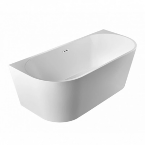 BALNEO Wanna wolnostojąca przyścienna VIVA WHITE – 160 x 75 cm biały połysk akrylowa 5905591091534