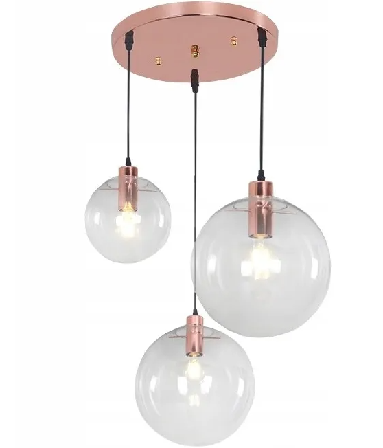REA LAMPA LASSI SET APP038-3CP ROSE GOLD OSW-00133
