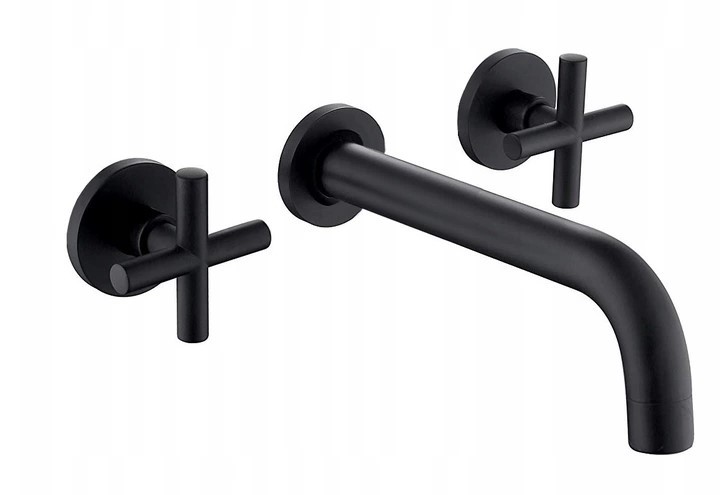 REA BATERIA UMYWALKOWA PODTYNKOWA EXIT CZARNA + BOX REA-B8000