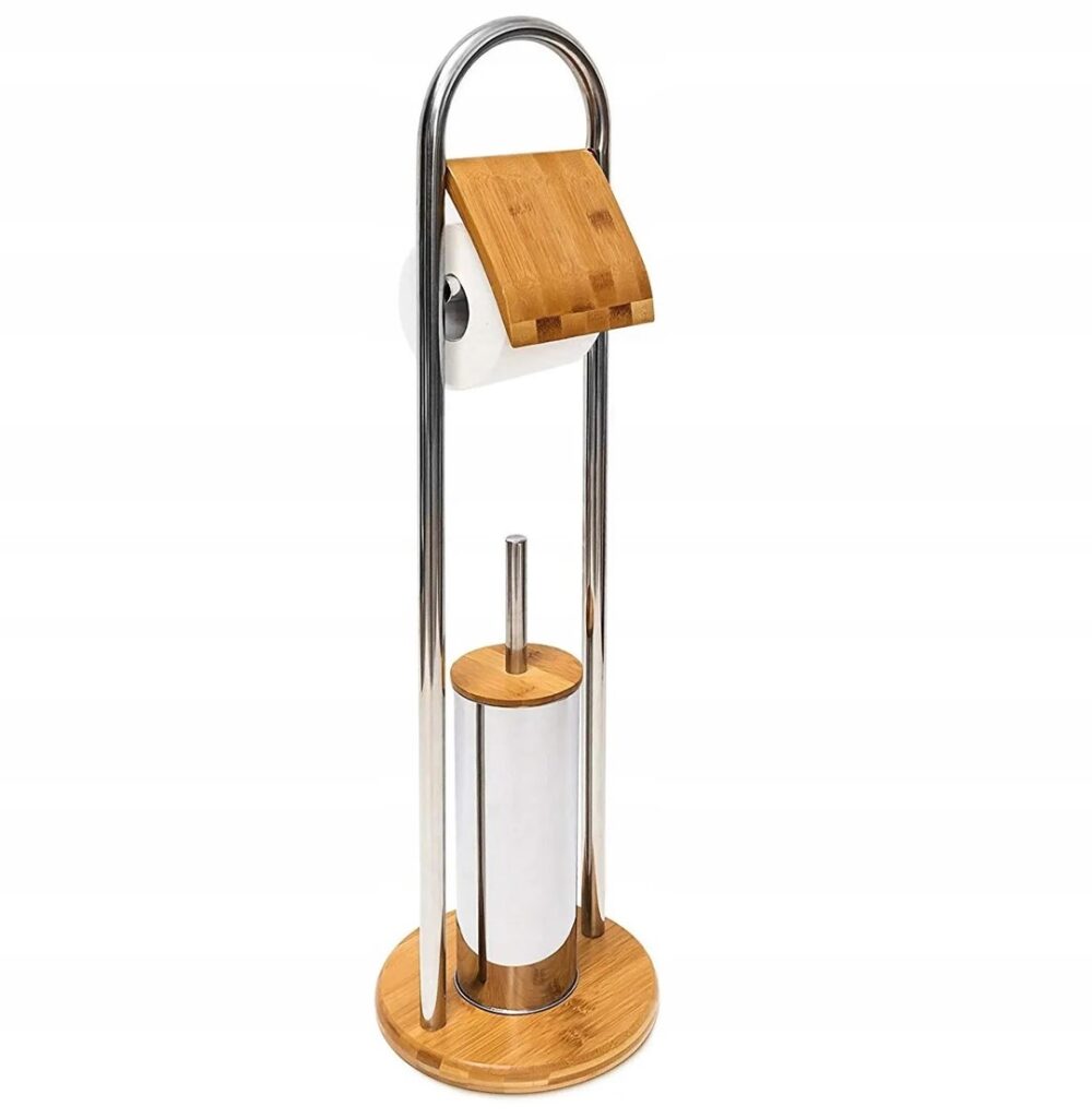 REA STOJAK WC CHROM BAMBUSOWY 390228