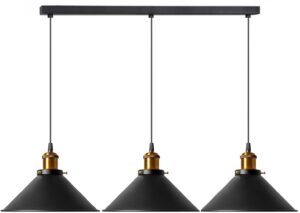 REA LAMPA PORTO BLACK APP017-3CP OSW-00206