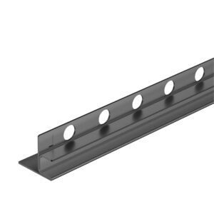 BALNEO Listwa spadkowa do szkła lewa 120 cm Gun Metal D0101050202-1