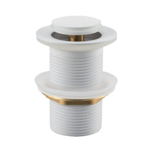 BALNEO Korek umywalkowy mosiężny Klik Klak model B bez przelewu Biały E0101050102-2