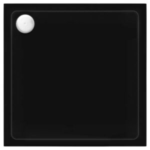 REA BRODZIK SAVOY BLACK 80x80x6cm + SYFON REA-K4804