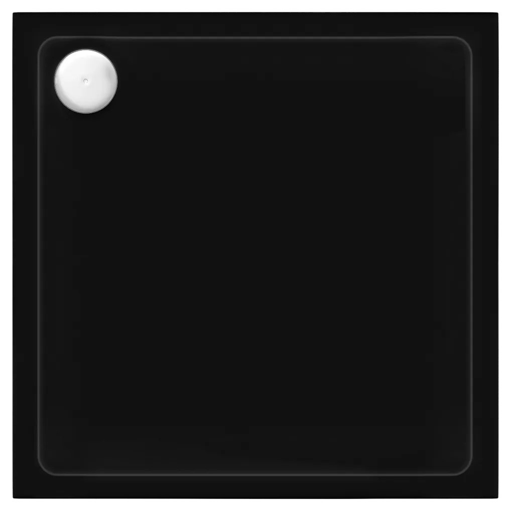 REA BRODZIK SAVOY BLACK 80x80x6cm + SYFON REA-K4804