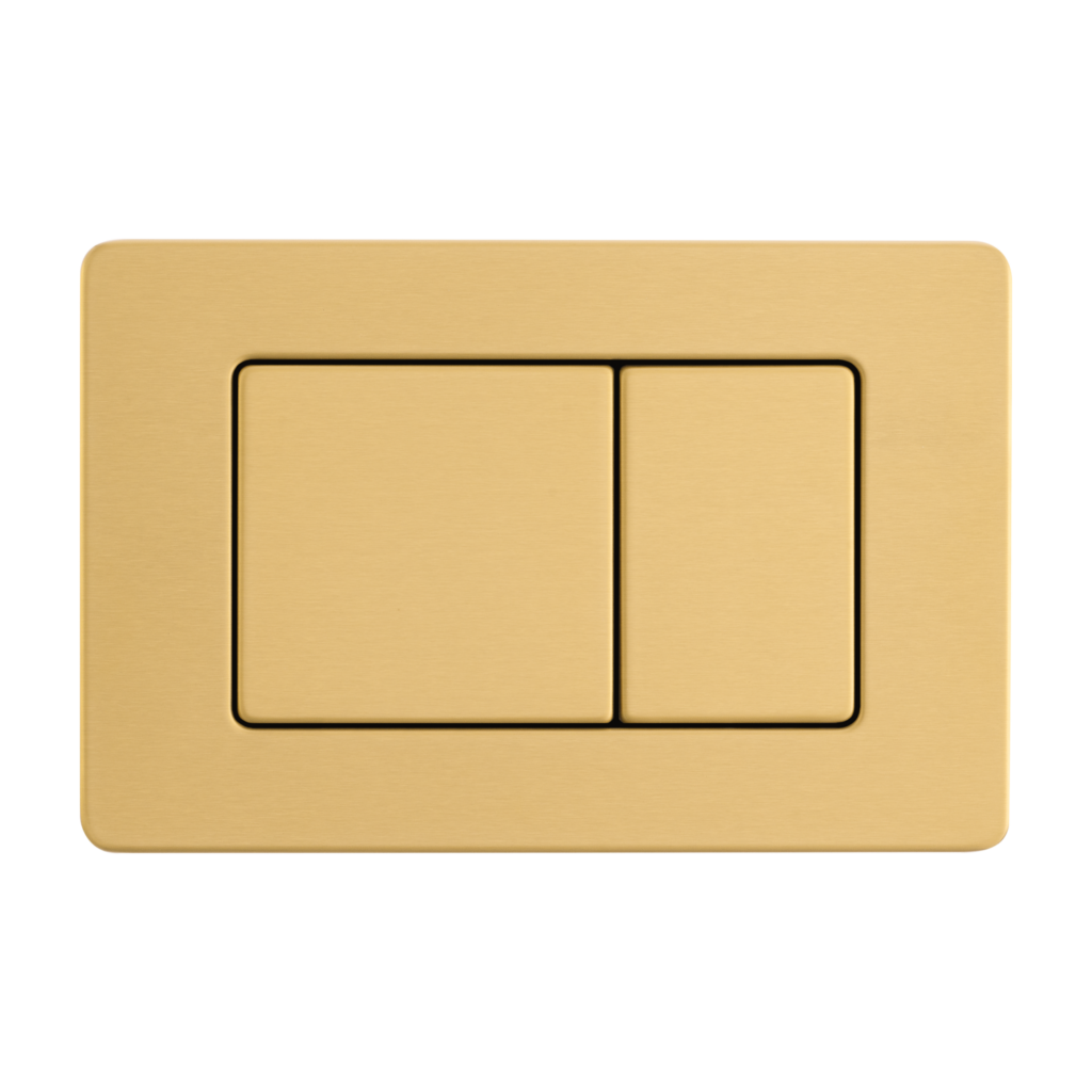 BALNEO Przycisk spłukujący do WC ze stali nierdzewnej szczotkowanej AXO złoty F0303060204-1