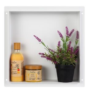 BALNEO WALL-BOX No Rim White – Półka wnękowa bezramkowa biała 30x30x7 cm 5903943983643