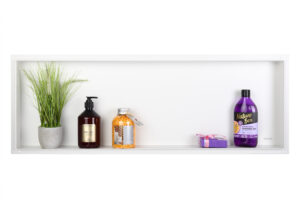 BALNEO WALL-BOX No Rim White – Półka wnękowa bezramkowa biała 90x30x7 cm 5903943983681