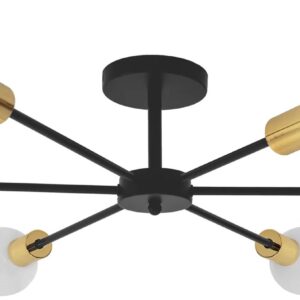 REA LAMPA APP501-6C BLACK/GOLD OSW-01100