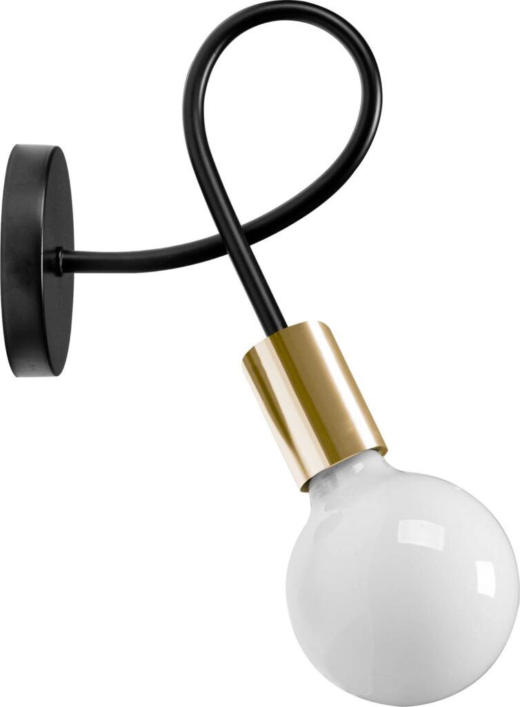 REA LAMPA APP516-1W PARADISE BLACK/GOLD  OSW-00073