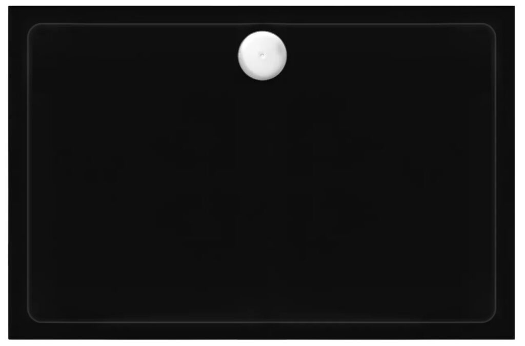 REA BRODZIK SAVOY BLACK 80x100x6cm + SYFON REA-K4087