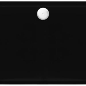 REA BRODZIK SAVOY BLACK 80x100x6cm + SYFON REA-K4087