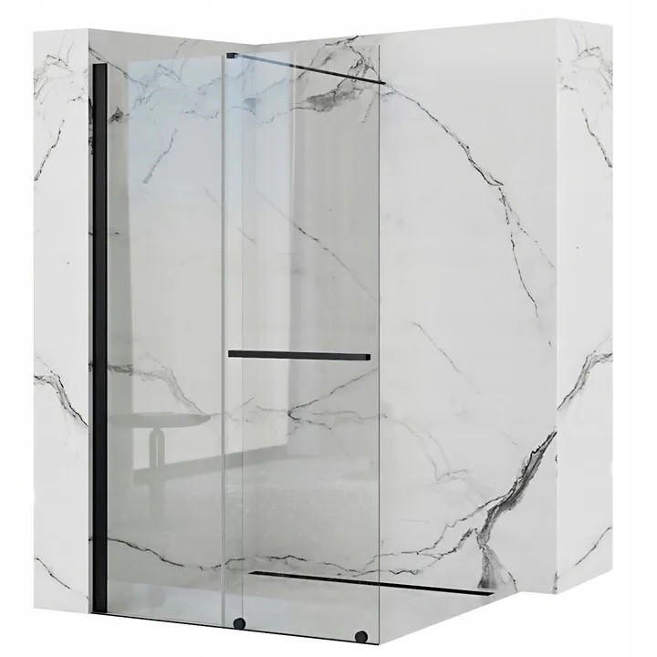 REA ŚCIANKA PRYSZNICOWA CORTIS BLACK 120 REA-K8880