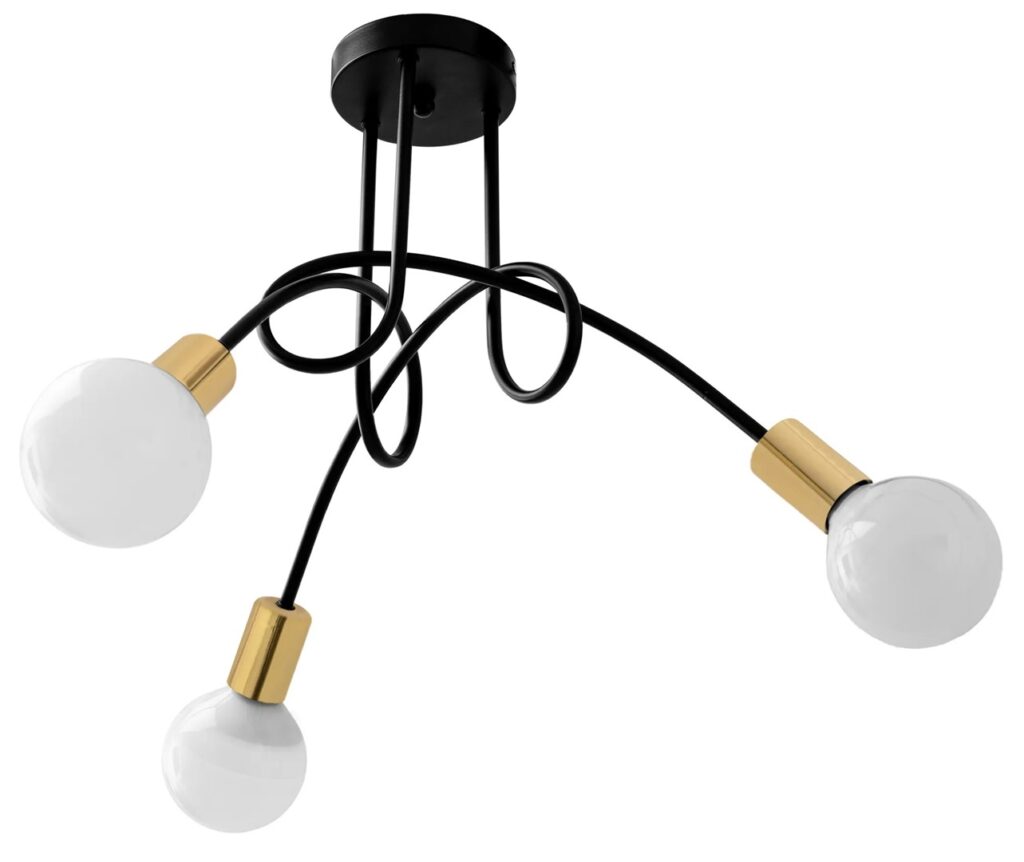 REA LAMPA APP517-3C  PARADISE BLACK/GOLD OSW-08640