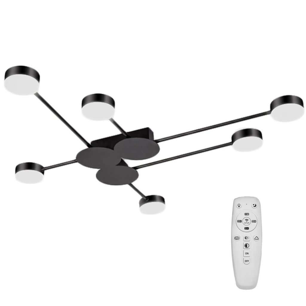 REA LAMPA APP521-6C BLACK OSW-08463