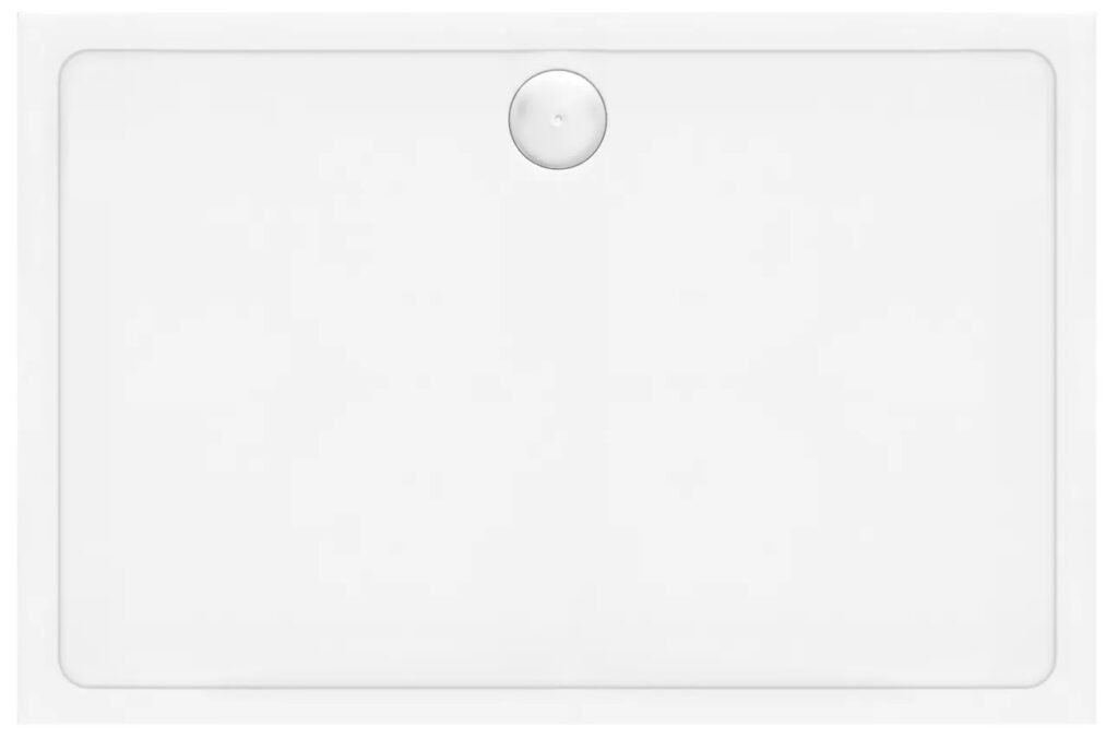 REA BRODZIK SAVOY WHITE 80x100x6cm + SYFON REA-K5332