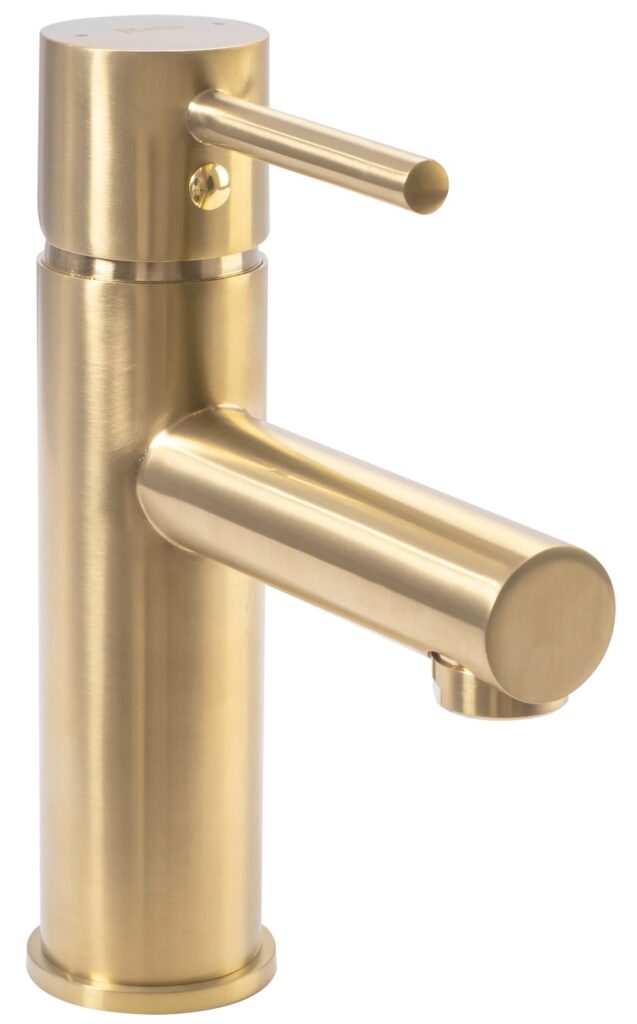 REA BATERIA UMYWALKOWA TESS ZŁOTA SZCZOTKOWANA NISKA REA-B8865